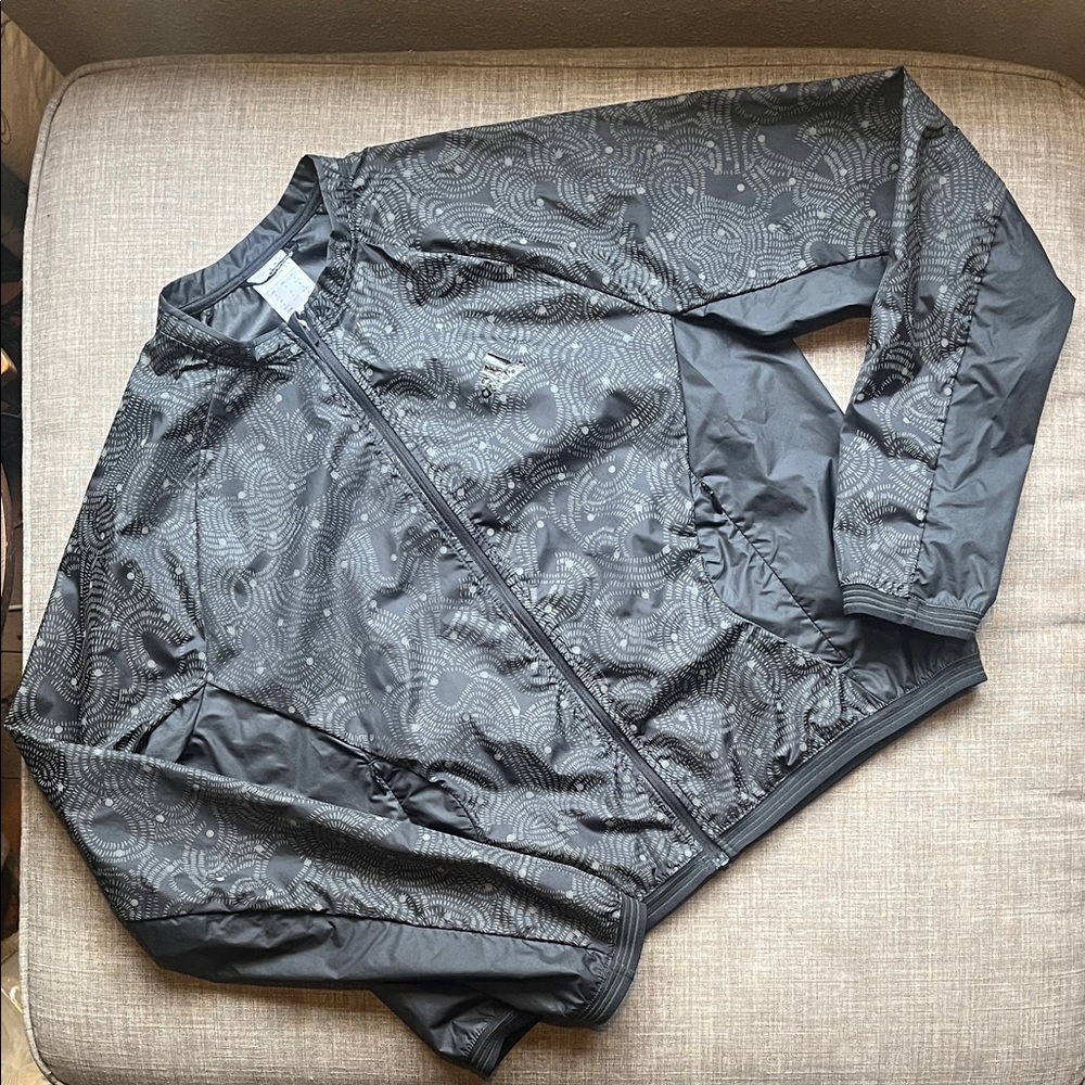 Black Adidas Windbreaker Cropped Running Cycling S